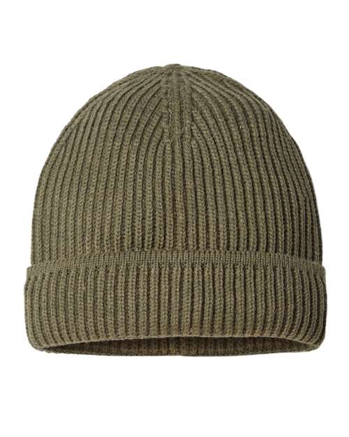 Sustainable Finish Edge Cuffed Beanie MAPLE