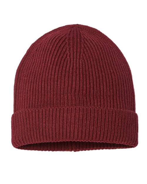 Sustainable Fine Rib Cuffed Beanie ANDY