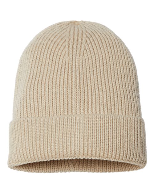 Sustainable Fine Rib Cuffed Beanie ANDY