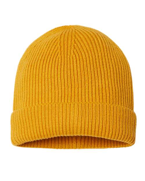 Sustainable Fine Rib Cuffed Beanie ANDY