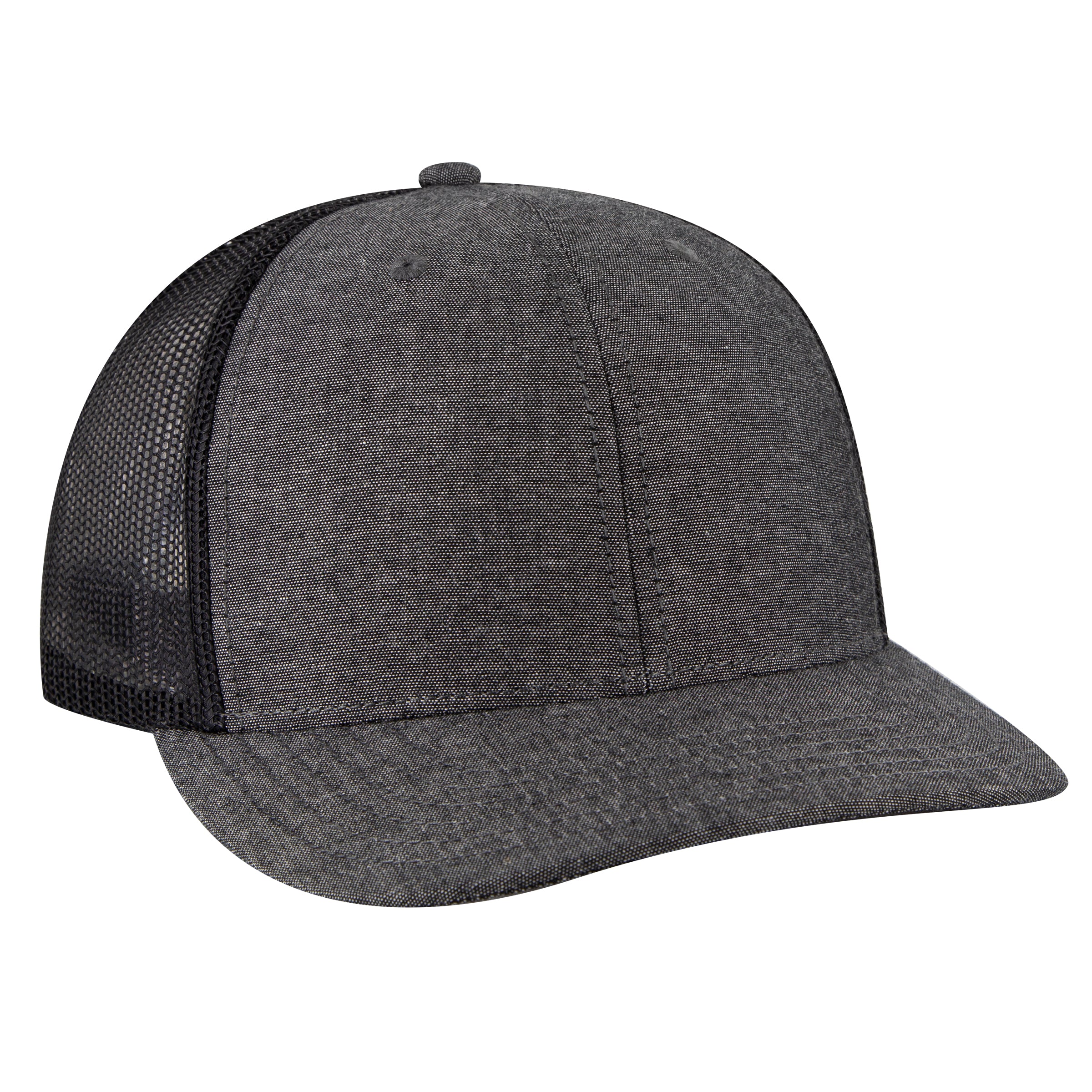 OTTO CAP 6 Panel Mid Profile Mesh Back Trucker Hat