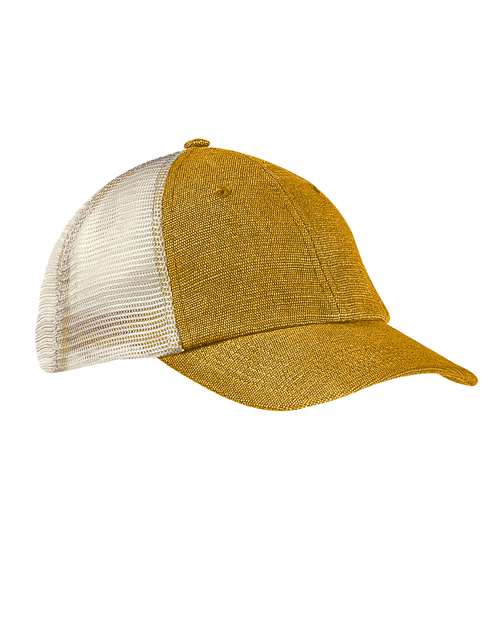 Washed Hemp Soft Mesh Trucker Cap EC7095