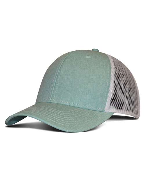 Heathered Cotton Polyester Trucker Cap
