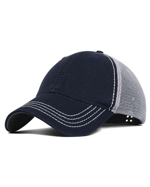 Garment Washed Cotton Mesh Back Cap