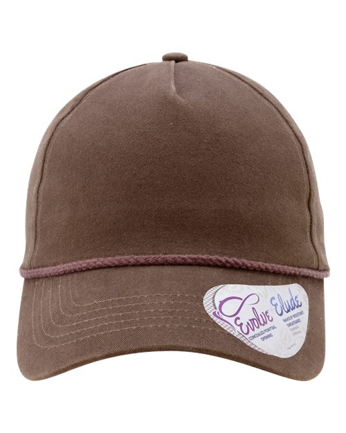 Women's Washed 5-Panel Rope Cap MAYA