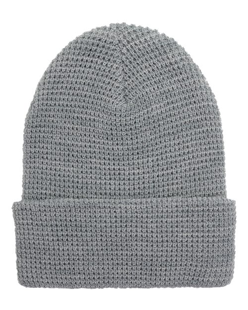 Waffle Cuffed Knit Beanie 2501K