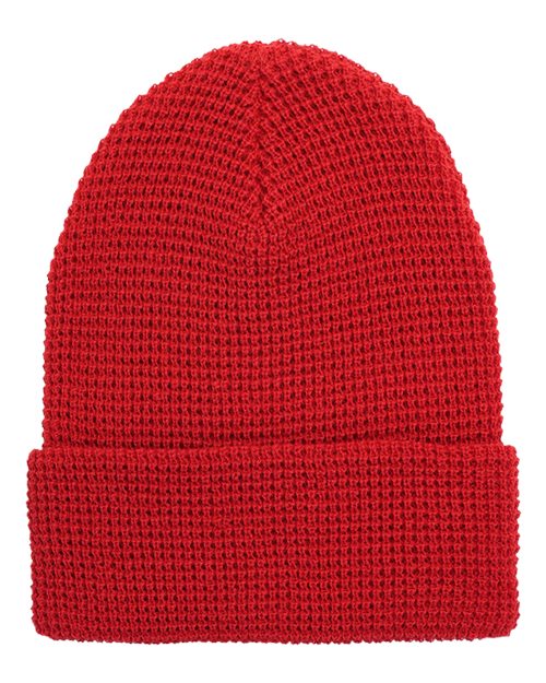 Waffle Cuffed Knit Beanie 2501K