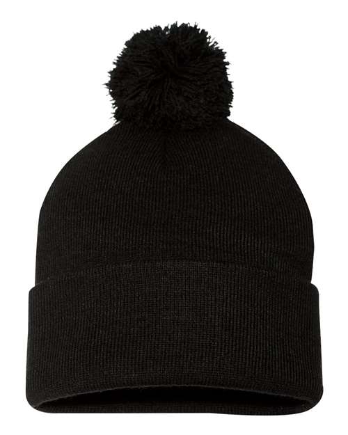12" Pom-Pom Cuffed Beanie SP15