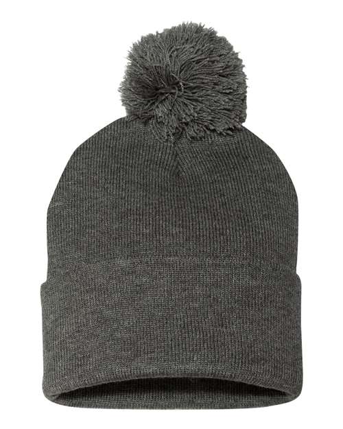 12" Pom-Pom Cuffed Beanie SP15