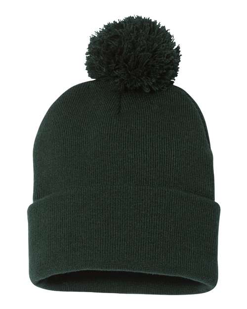 12" Pom-Pom Cuffed Beanie SP15