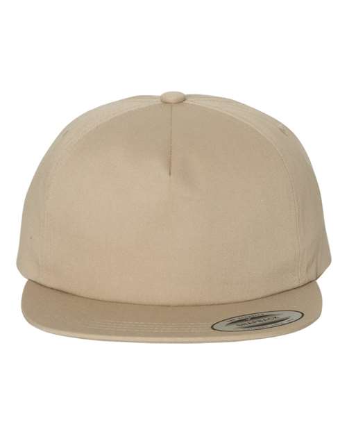 Lightly-Structured Five-Panel Snapback Cap 6502