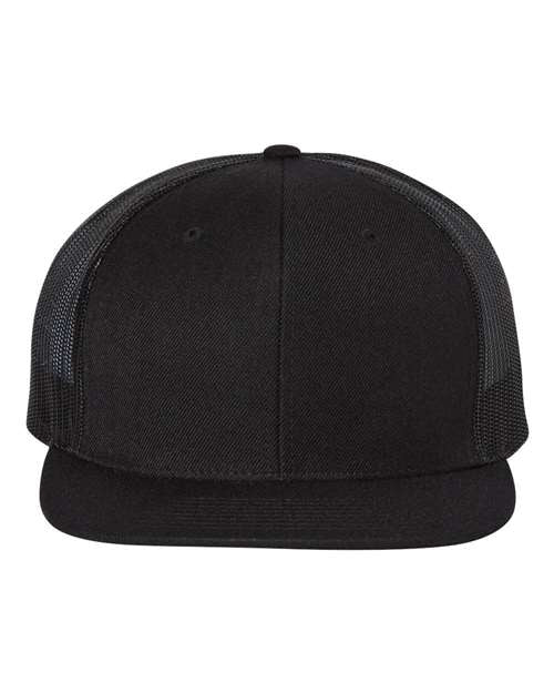 Wool Blend Flat Bill Trucker Cap 511