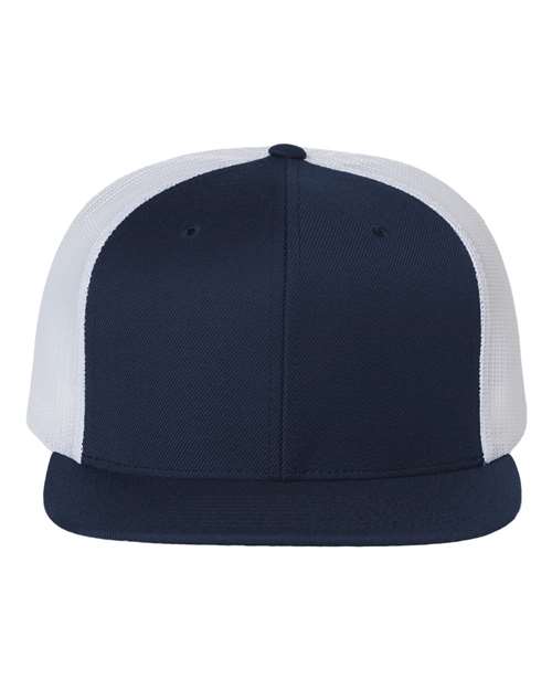 Wool Blend Flat Bill Trucker Cap 511