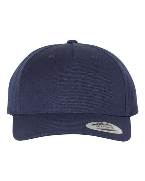 Premium Five-Panel Curved Bill Snapback Cap 5789M