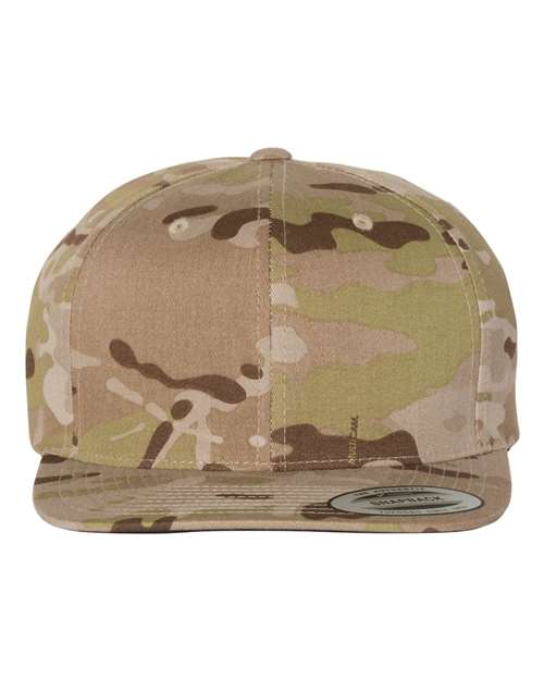 Premium Flat Bill Snapback Cap 6089M