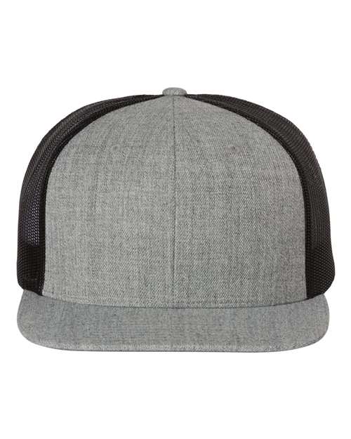 Wool Blend Flat Bill Trucker Cap 511
