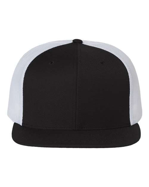 Wool Blend Flat Bill Trucker Cap 511