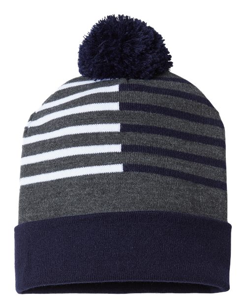 USA-Made Half Color Beanie RKH12
