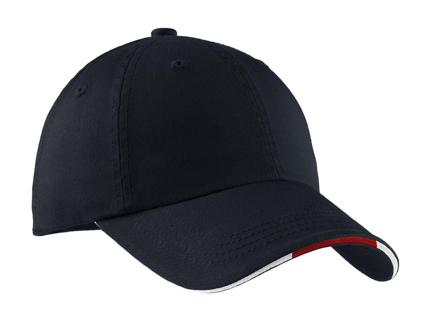 Port Authority ® Sandwich Bill Cap with Striped Closure. C830