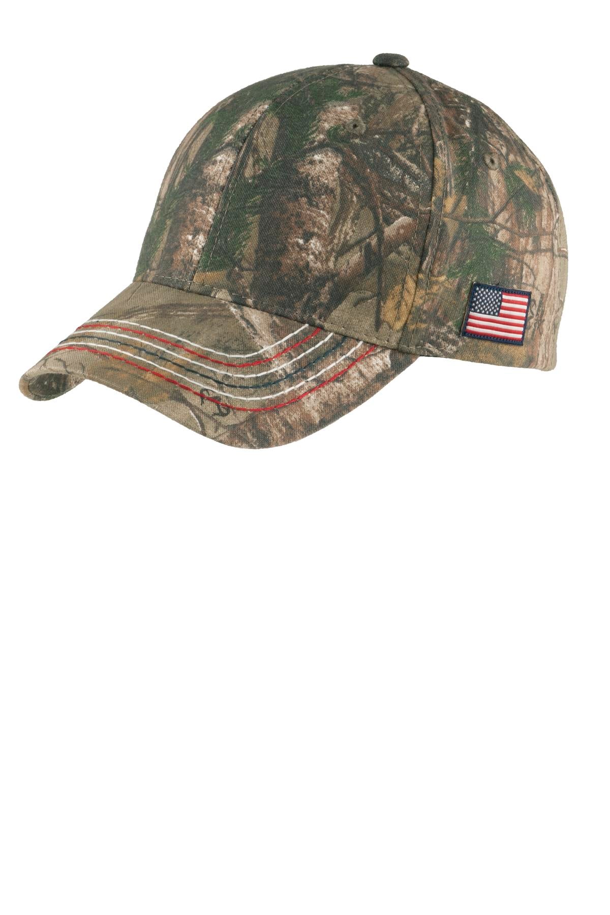 Port Authority ® Americana Contrast Stitch Camouflage Cap. C909
