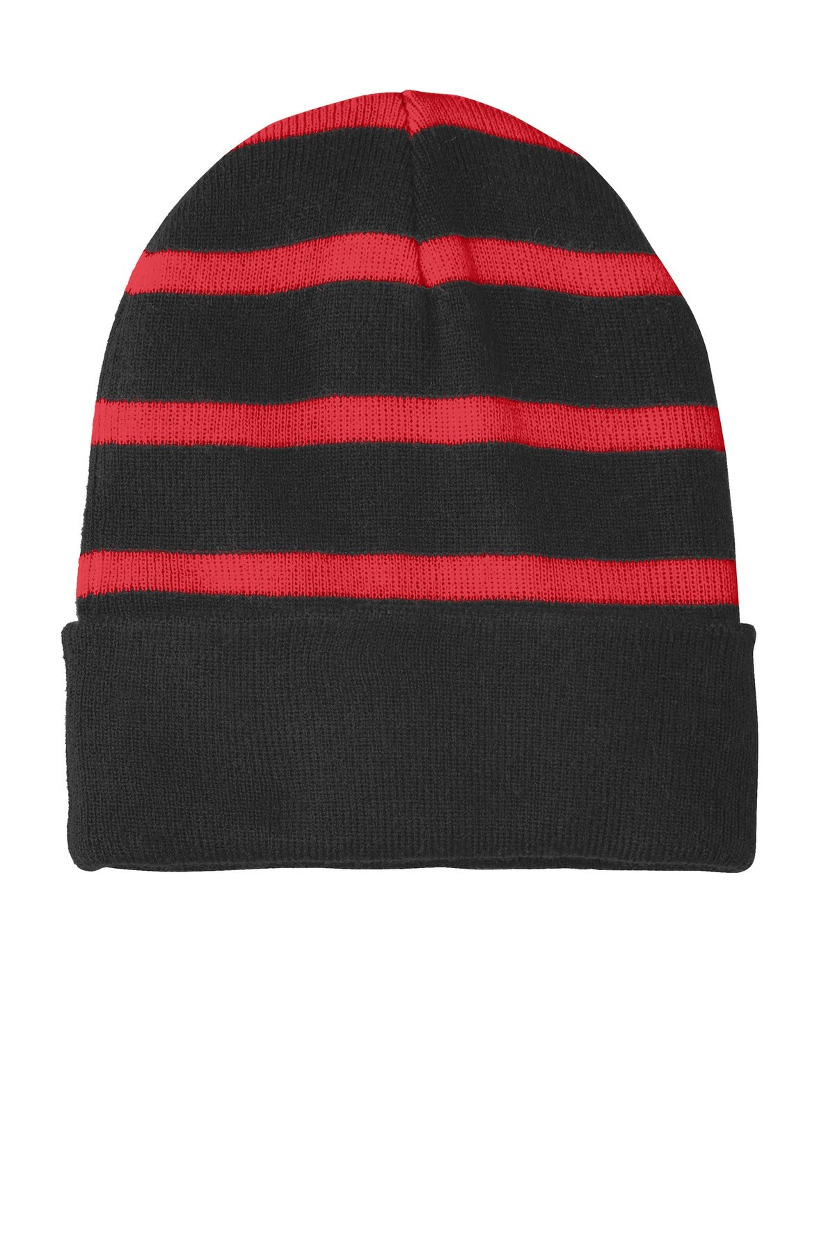 Sport-Tek ® Striped Beanie with Solid Band. STC31