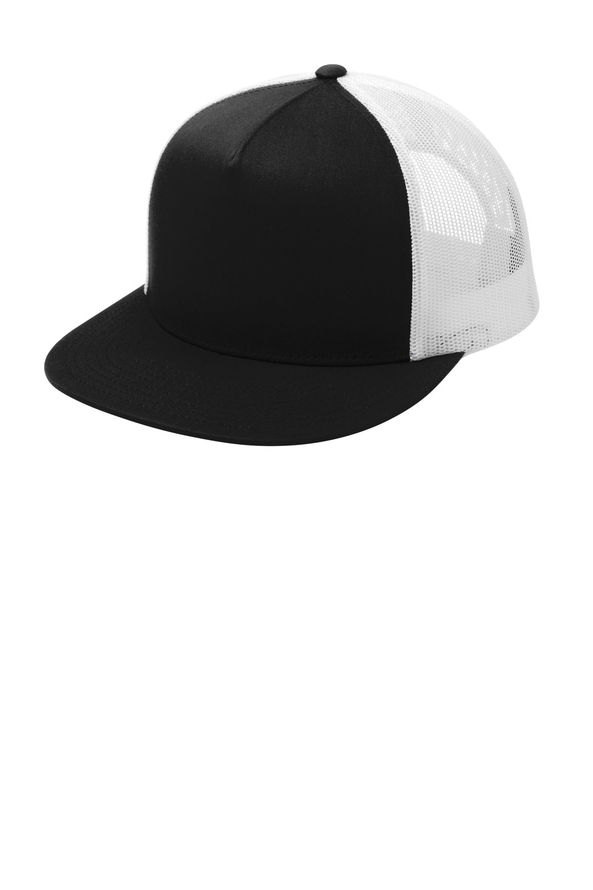 Sport-Tek ® YP Classics ® 5-Panel Classic Trucker Mesh Back Cap. STC38
