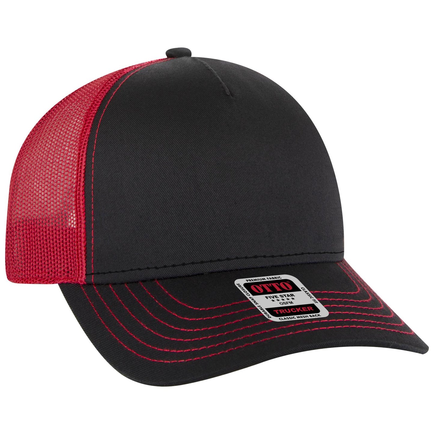OTTO CAP 5 Panel Low Profile Mesh Back Trucker Hat 102-664