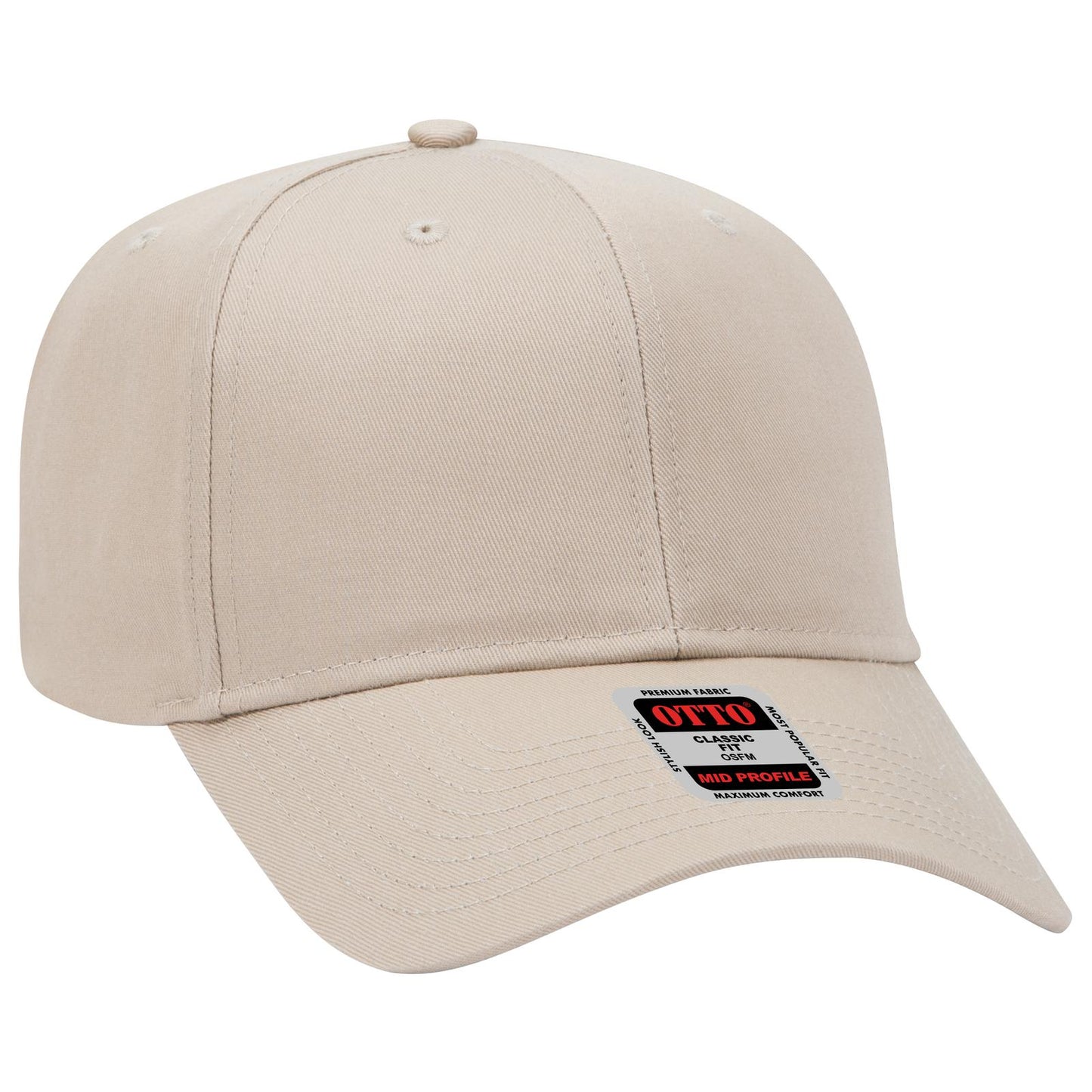 OTTO CAP 6 Panel Mid Profile Baseball Cap 27-079
