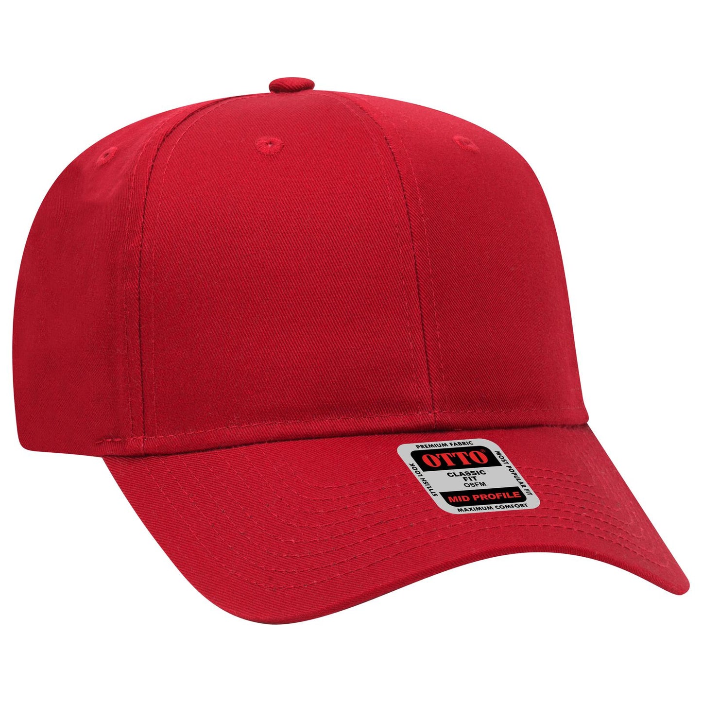 OTTO CAP 6 Panel Mid Profile Baseball Cap 27-079