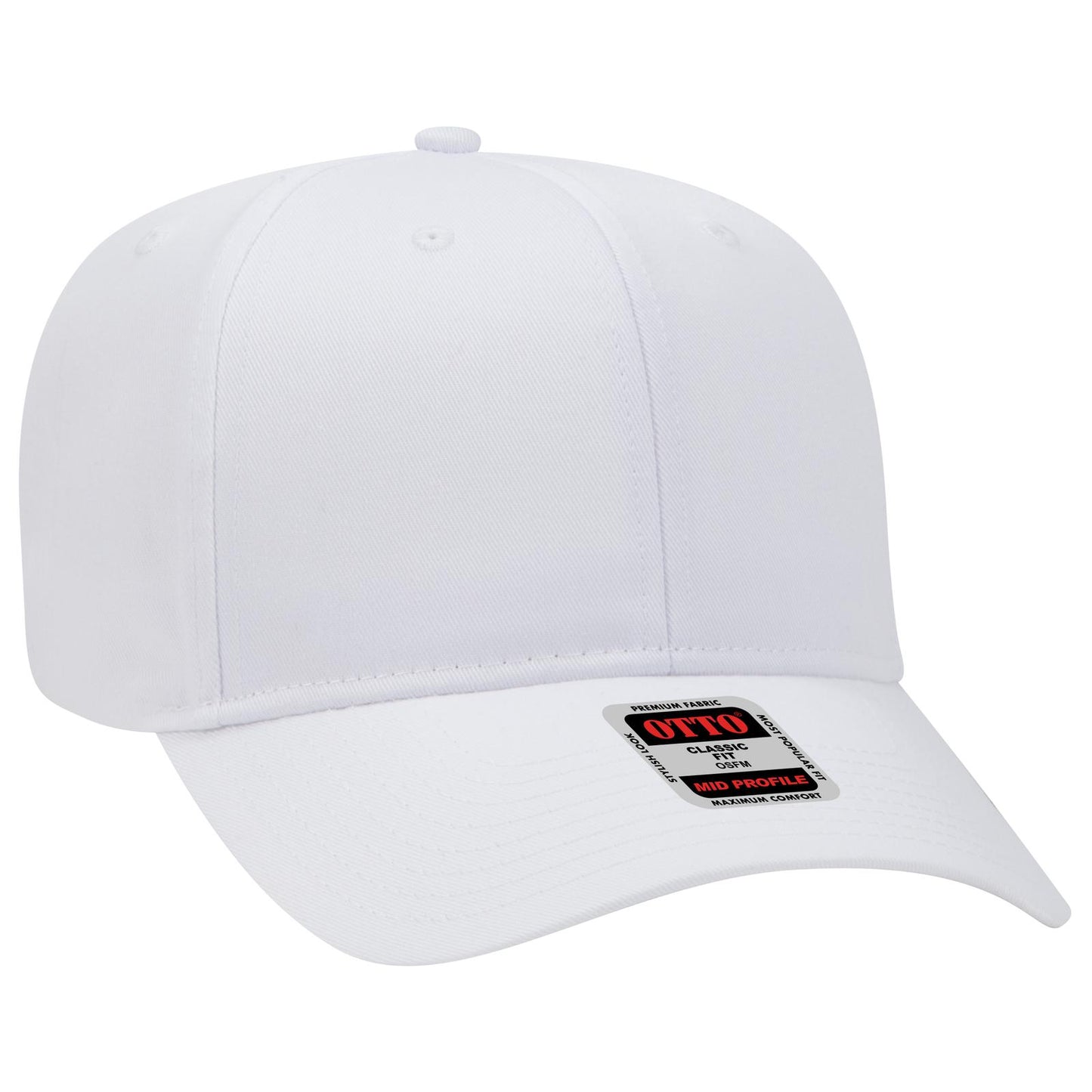 OTTO CAP 6 Panel Mid Profile Baseball Cap 27-079