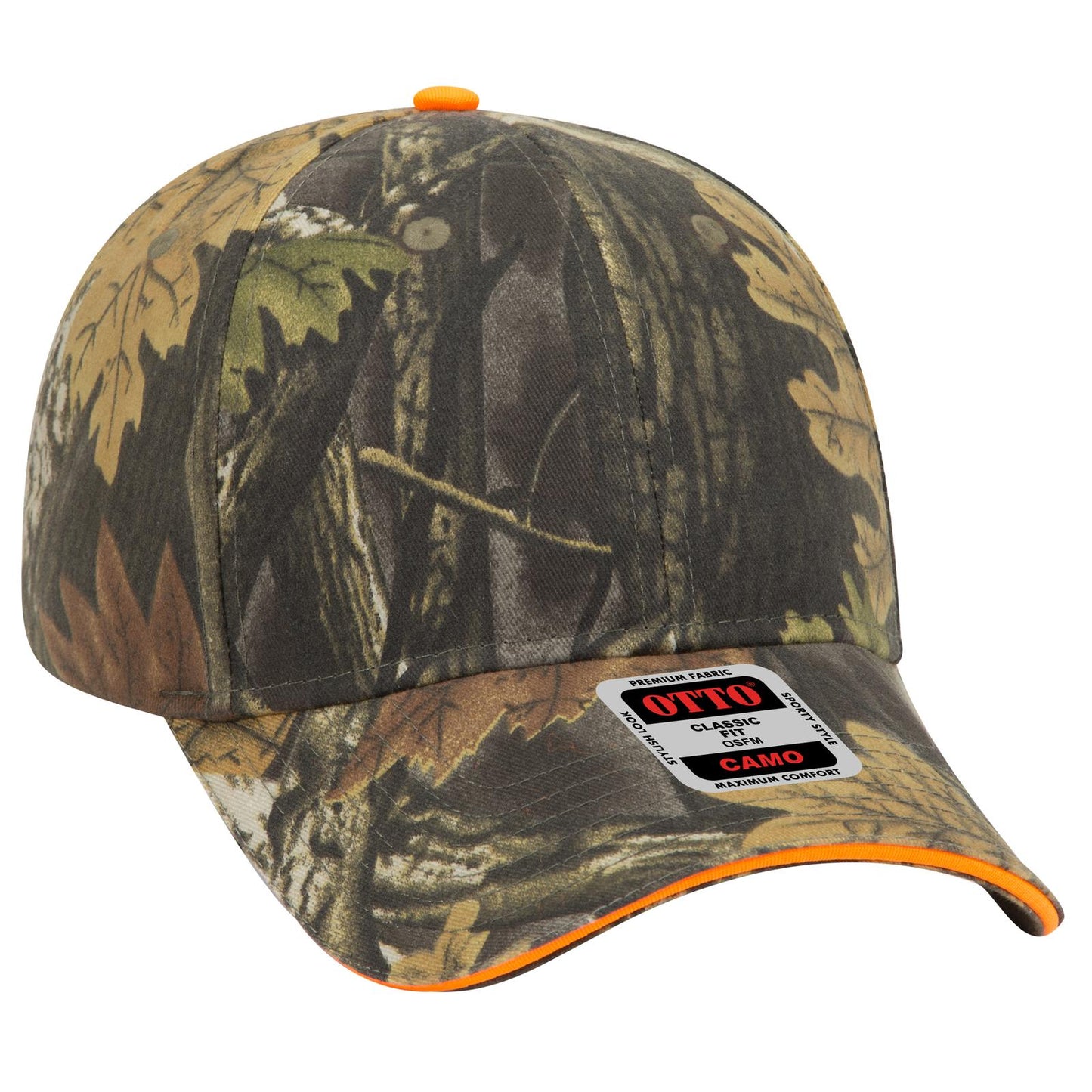 OTTO CAP Camouflage 6 Panel Low Profile Baseball Cap 71-841