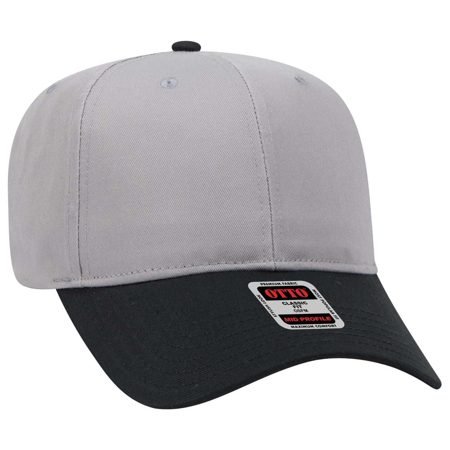 OTTO CAP 6 Panel Mid Profile Baseball Cap 27-079