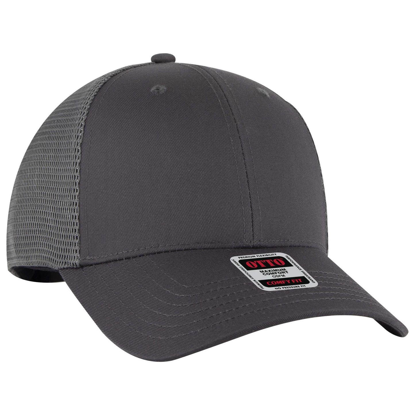 OTTO CAP "OTTO COMFY FIT" 6 Panel Low Profile Mesh Back Trucker Hat 83-2