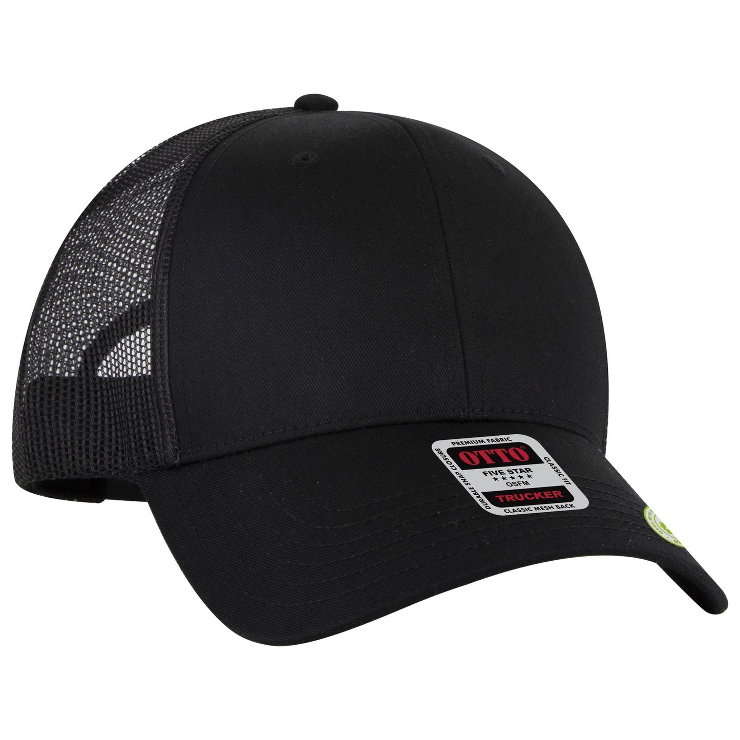 OTTO CAP 6 Panel Low Profile Mesh Back Trucker Hat 83-4