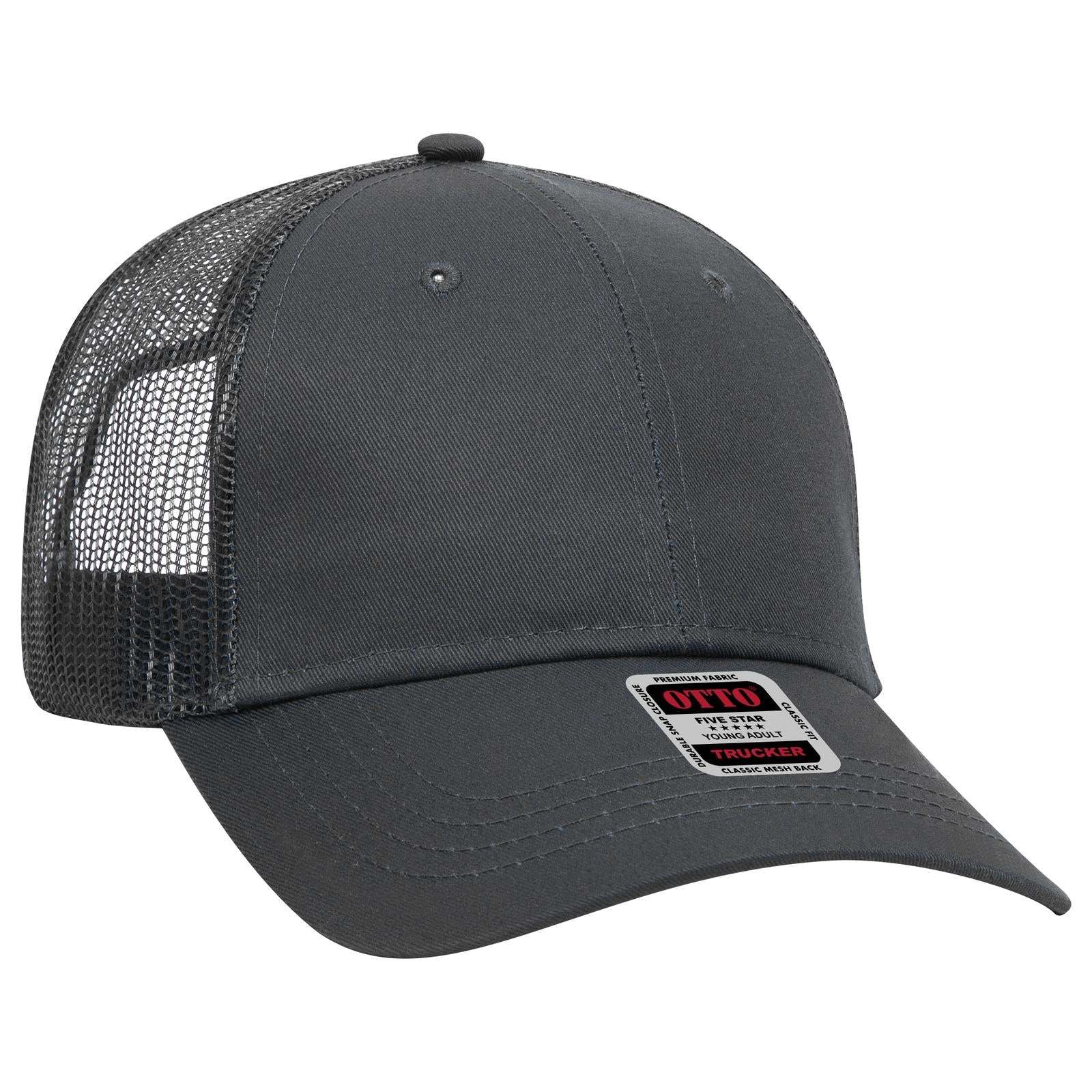 OTTO CAP 6 Panel Low Profile Mesh Back Trucker Hat