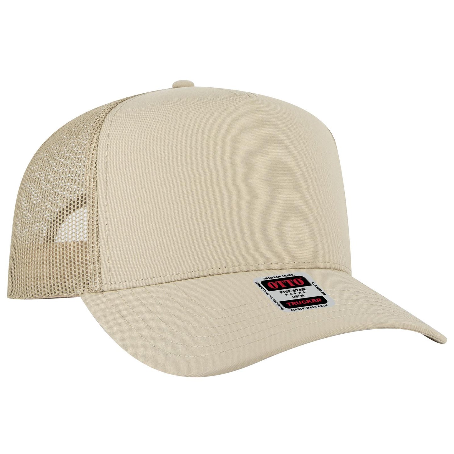 OTTO CAP 5 Panel Mid Profile Mesh Back Trucker Hat 32-285