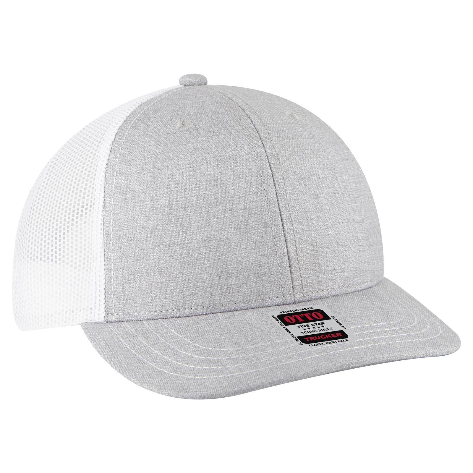 OTTO CAP 6 Panel Mid Profile Mesh Back Trucker Hat