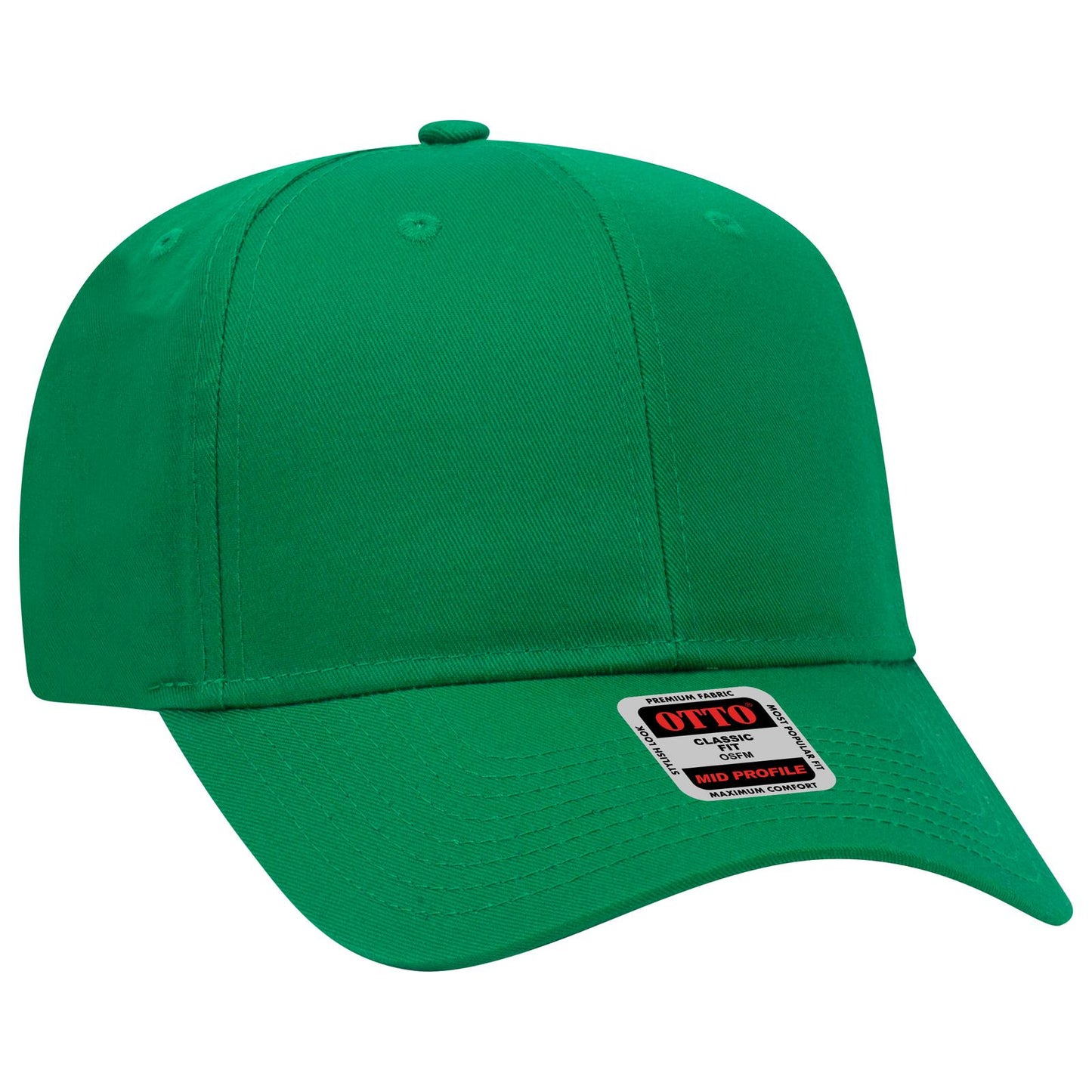 OTTO CAP 6 Panel Mid Profile Baseball Cap 27-079