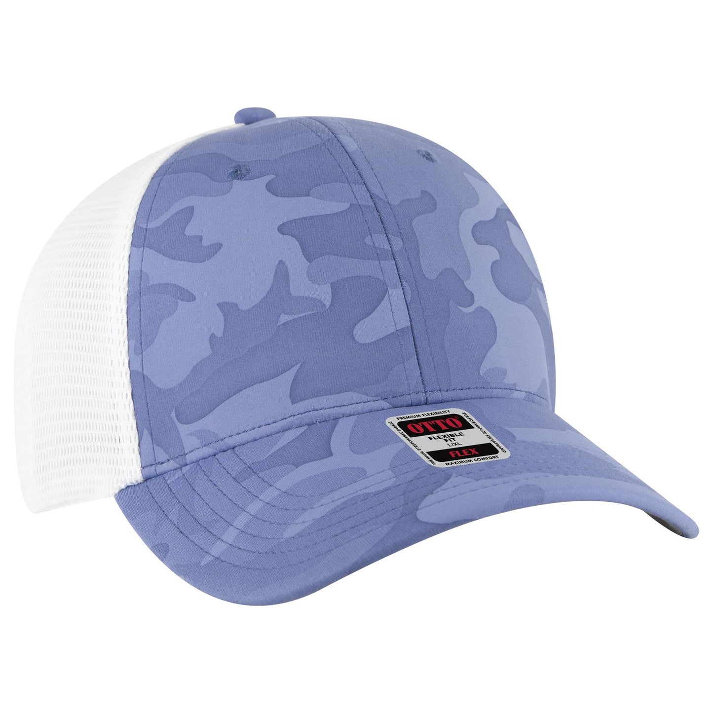 OTTO CAP "OTTO FLEX" Fitted 6 Panel Low Profile Mesh Back Trucker Hat 135-2