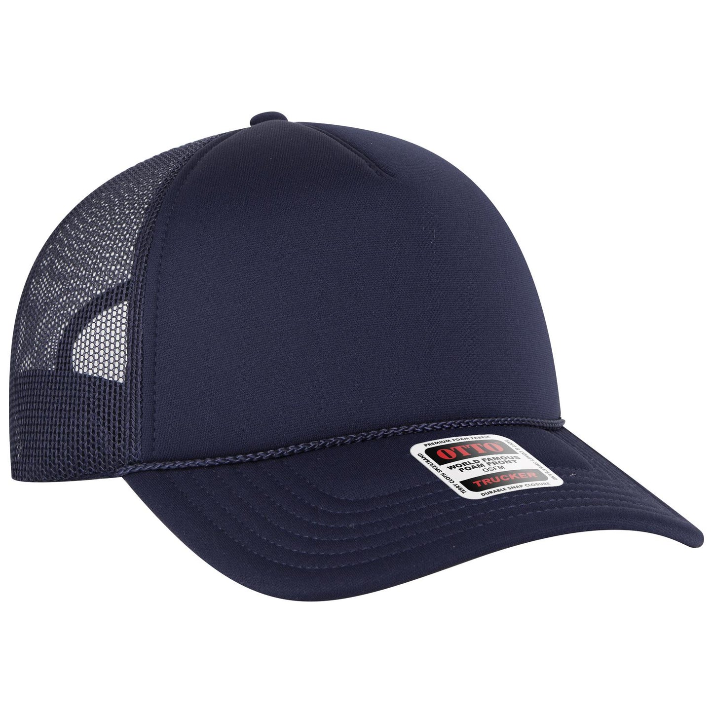 OTTO CAP 5 Panel Low Profile Mesh Back Trucker Hat 39102-1