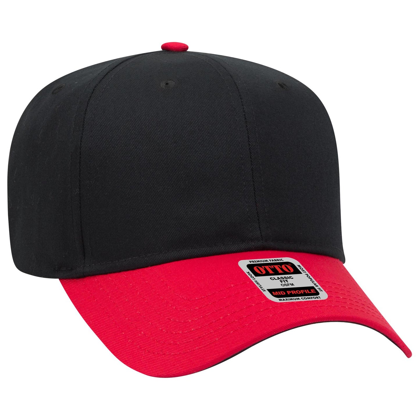 OTTO CAP 6 Panel Mid Profile Baseball Cap 27-079
