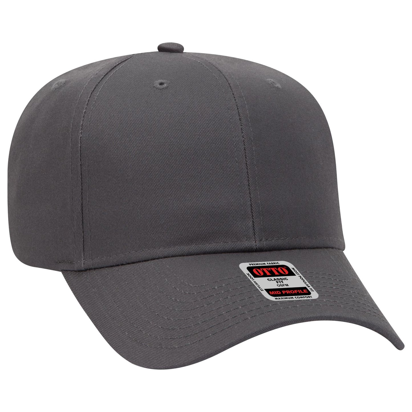 OTTO CAP 6 Panel Mid Profile Baseball Cap 27-079
