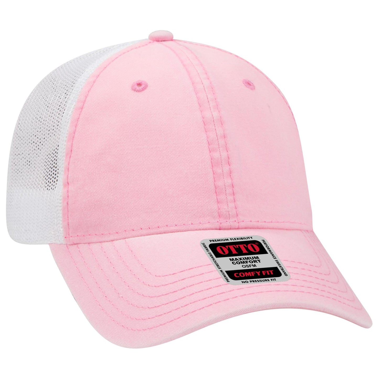 OTTO CAP "OTTO COMFY FIT" 6 Panel Low Profile Mesh Back Trucker Hat 121-1202