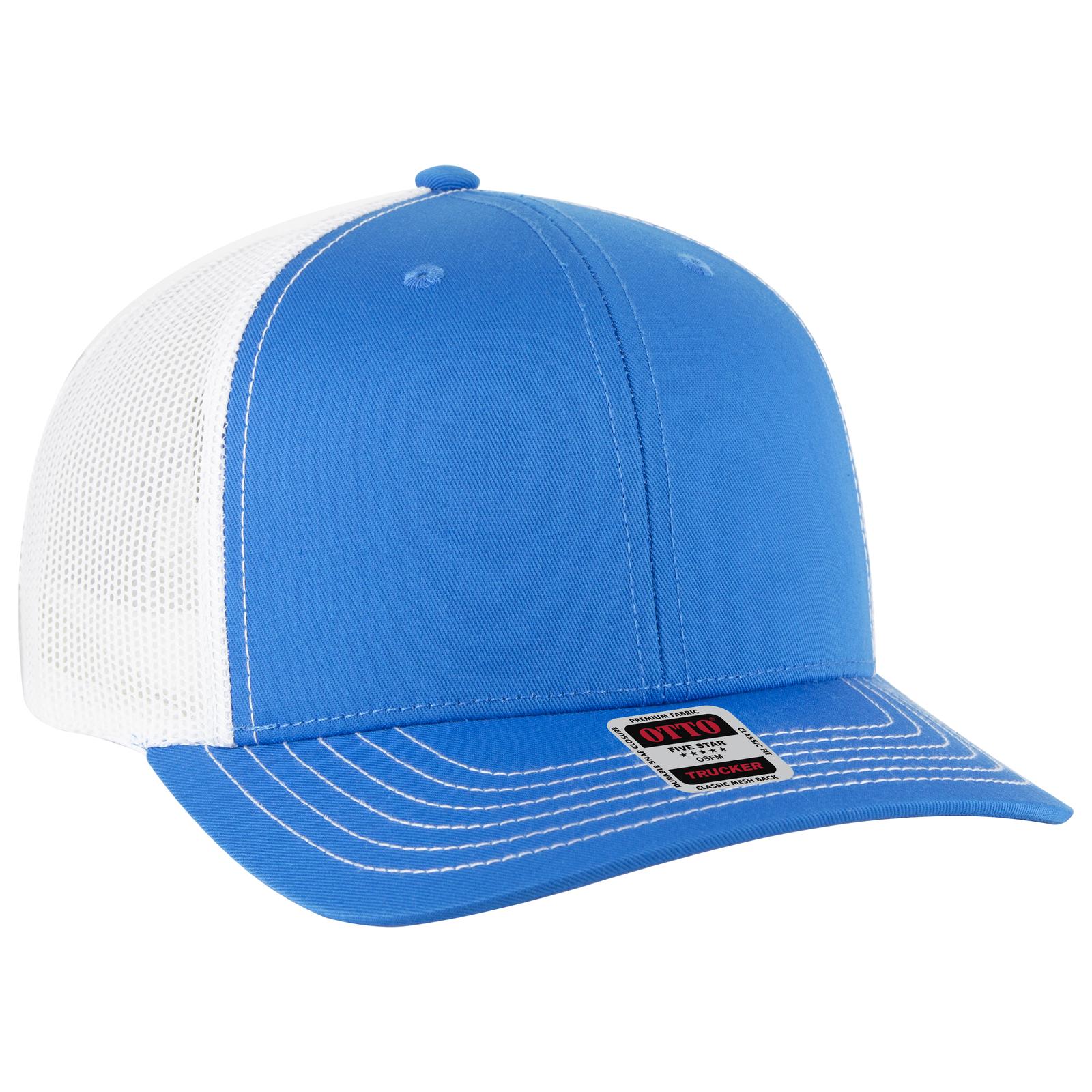 OTTO CAP 6 Panel Mid Profile Mesh Back Trucker Hat