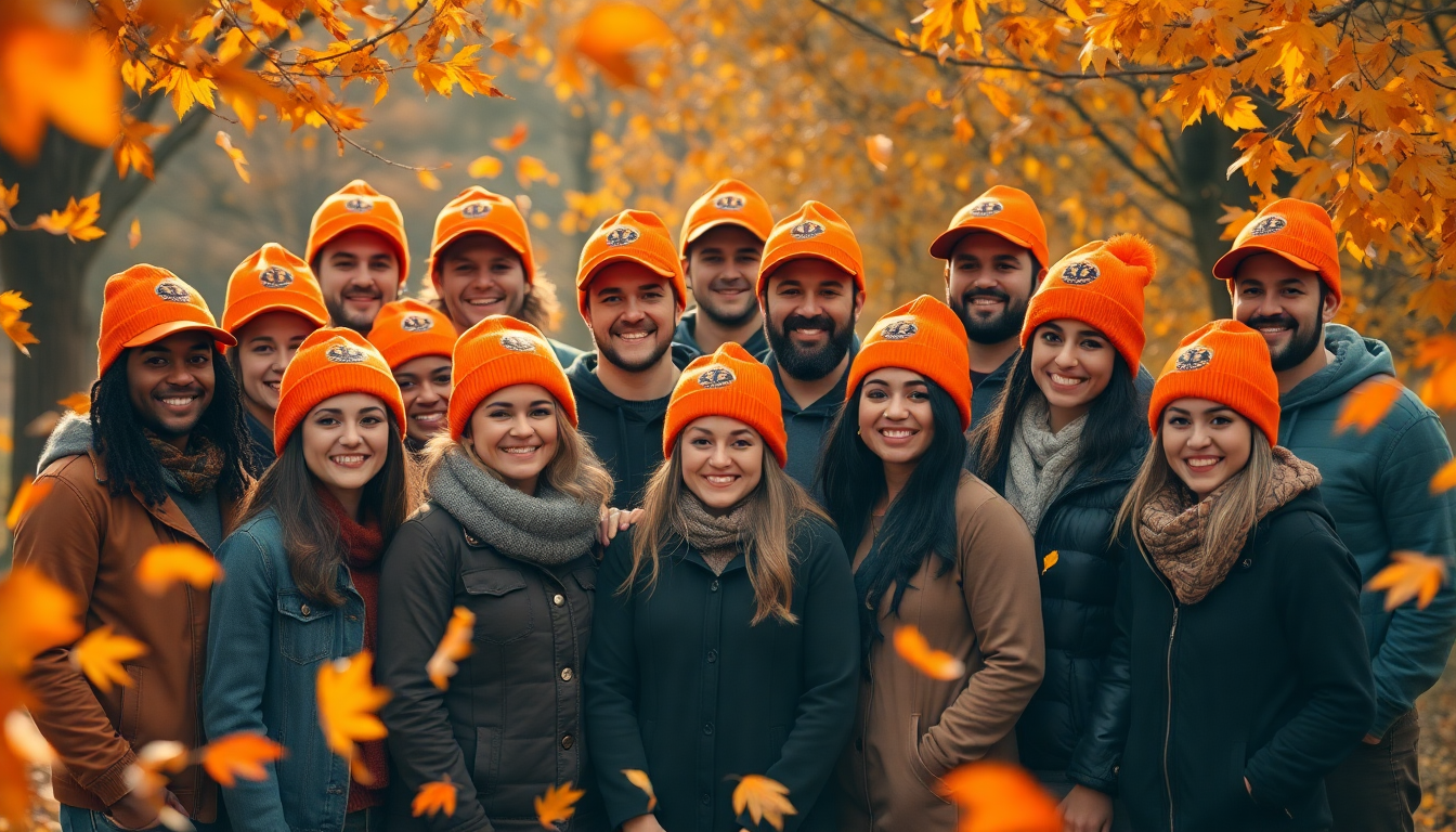 From Team Spirit to Seasonal Cheer: Custom Group Hats in Orange