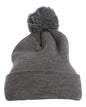 Pom-Pom Cuffed Knit Beanie 1501P