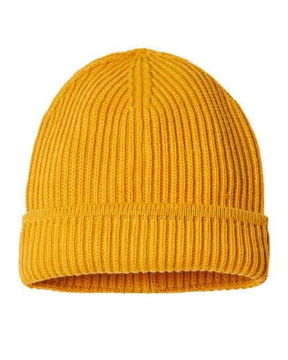 Sustainable Finish Edge Cuffed Beanie MAPLE