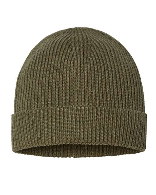 Sustainable Fine Rib Cuffed Beanie ANDY
