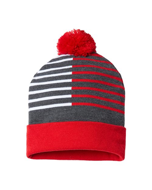 USA-Made Half Color Beanie RKH12