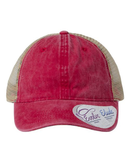 Women's Washed Mesh-Back Cap TESS